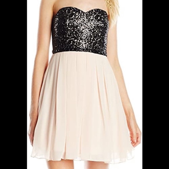 Pink Strapless Homecoming Party Dress - Picture 7 of 7